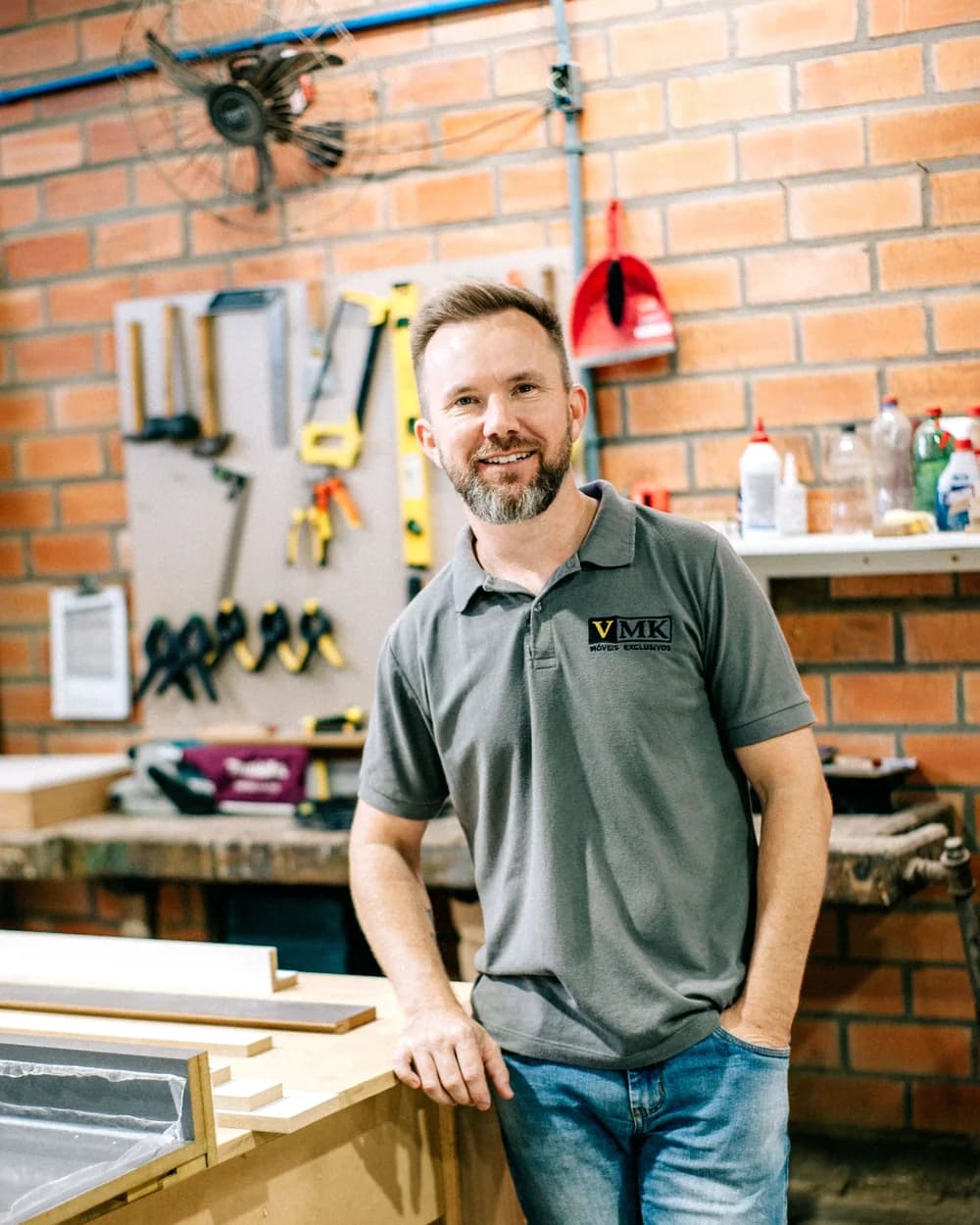 A craftsman in his workshop